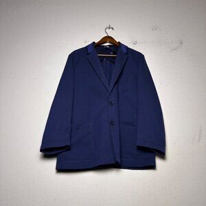 Viktor & Rolf Cotton Sportcoat Blazer Jacket Men 54 Formal Blue Prep Italy Made